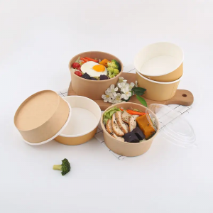 Factory Price Food Grade Kraft Paper Bowls