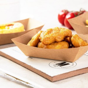 Wholesale Disposable  Kraft Paper Boat Trays