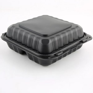 Microwaveable Plastic Clamshell Packaging Takeaway Lunch