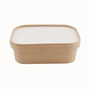 Wholesale Disposable Rectangular Kraft Bowl