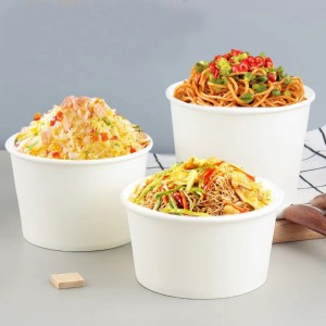 Wholesale Biodegradable Takeaway Packing Kraft Paper Bowl