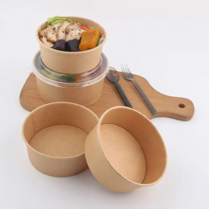 Factory Price Food Grade Kraft Paper Bowls