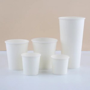 Custom  Eco-friendly Single Wall Pla Coffee Cups