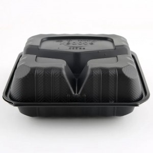 Microwaveable Plastic Clamshell Packaging Takeaway Lunch