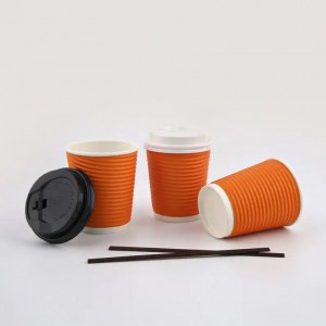 Eco-friendly Corrugated Wall  Coffee Paper Cup  Wholesale