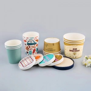 Custom Biodegradable Disposable Kraft Paper Soup Bowls