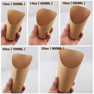 Customizable & Disposable Eco-friendly French Fries Boxes