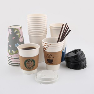 16 Oz Custom Printed Compostable Paper Cup