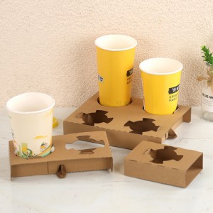 Disposable Take Away Cardboard Paper Cup Holder
