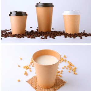 Customizable & Disposable Ripple Wall Coffee Cups with Lids