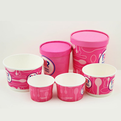 ice cream cup with lid