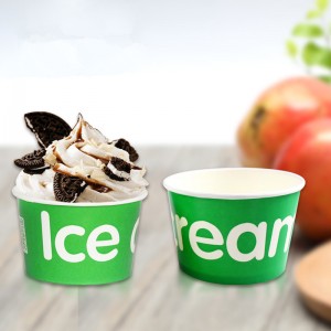 Disposable Double PE Coated Ice Cream Bowl