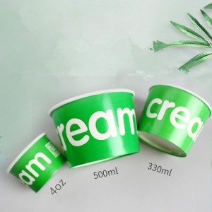 Disposable Double PE Coated Ice Cream Bowl