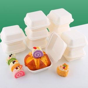 Microwavable & Biodegradable Custom Greaseproof  Bagasse Paper Lunch Box