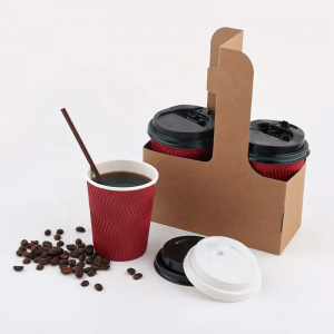Eco-friendly Double-wall Kraft Paper Coffee Cups