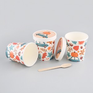 100 % Biodegradable Disposable Ice Cream Cups