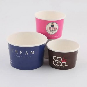 Whosesale Custom Ice Cream Paper Cups With Lids