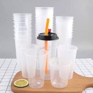 Custom 12oz Clear Plastic Cup  with Lids