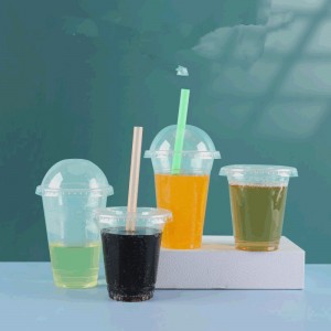 Custom Logo Disposable Plastic Cups with Lids