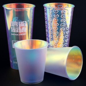 Rainbow Membrane  Disposable PP Plastic Cup Wholesale