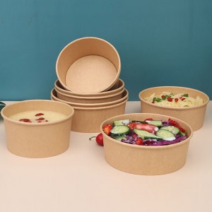 Food Grade Kraft Paper Bowl for Salad