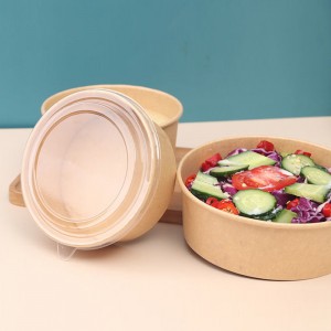 Food Grade Kraft Paper Bowl for Salad