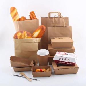 Food Packing Paper Box with Visible Windows