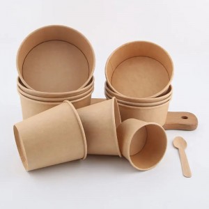 Wholesale Kraft Paper Salad Bowl with  Lid