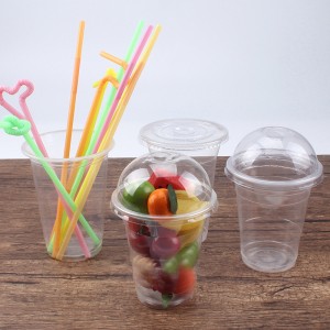 Custom Logo Disposable Plastic Cups with Lids
